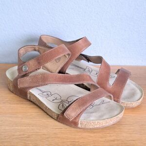 Josef Seibel Sandals Women’s Size 9 EU 40 Tonga 25 Fisherman Camel Brown Leather